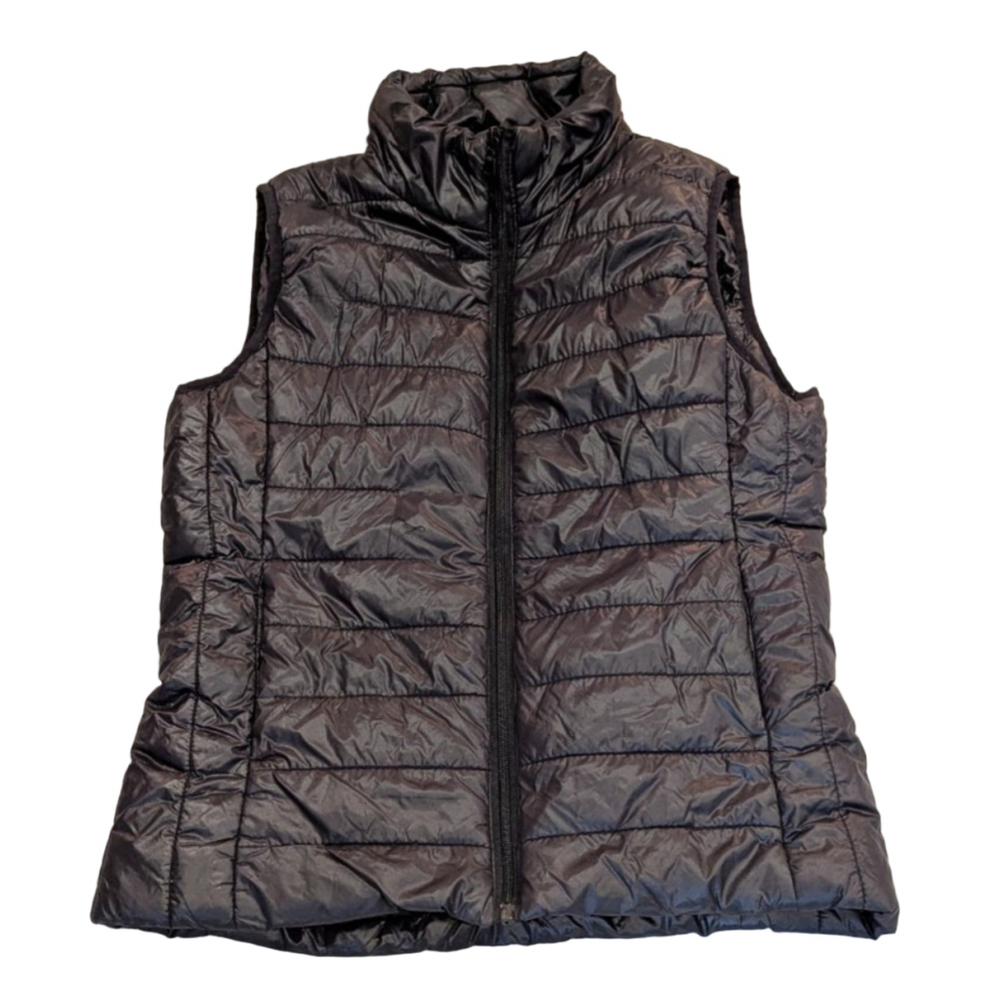Women's ACTIVE USA Black Puffer Vest M Barely Worn